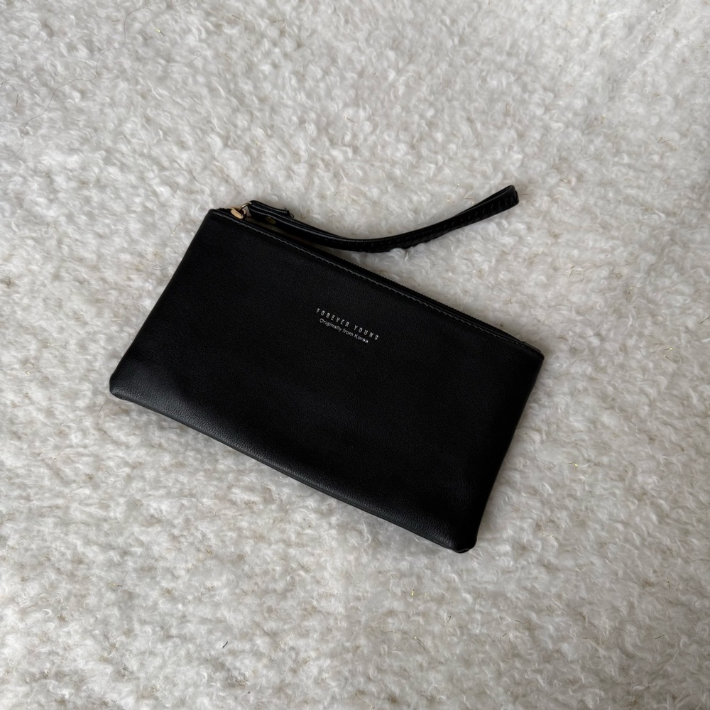 Forever Young Black Wristlet Clutch